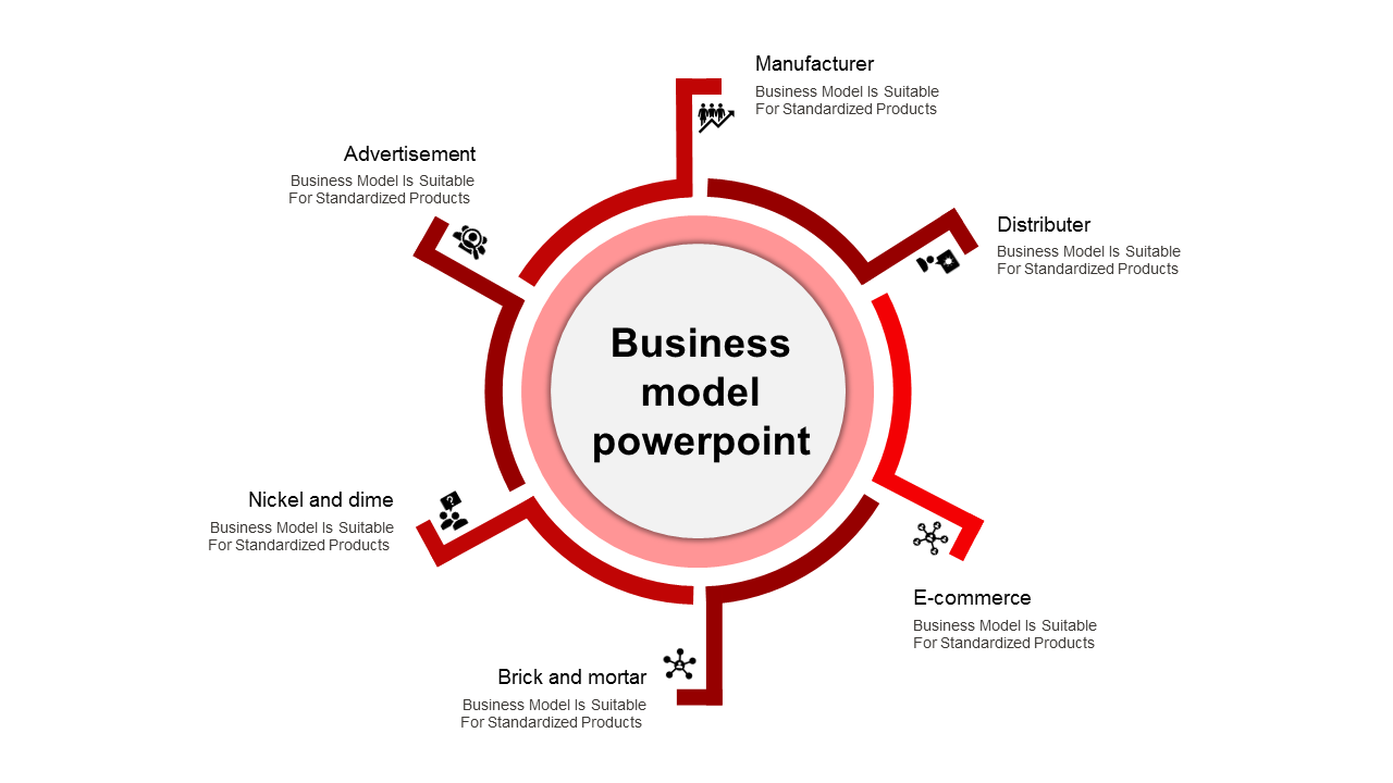 business model powerpoint template-business model powerpoint template-red-6